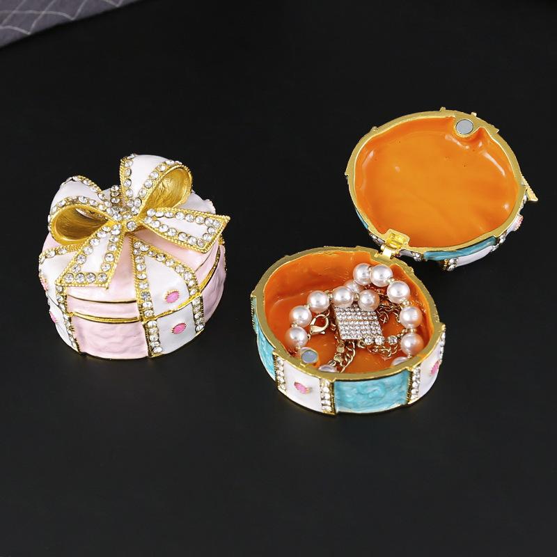 Mädchen Perlmuttpuder Perlen Schleife Amphibol Große Kapazität Schmuckschatulle für Freundin Hochwertige Qualität Geschenk