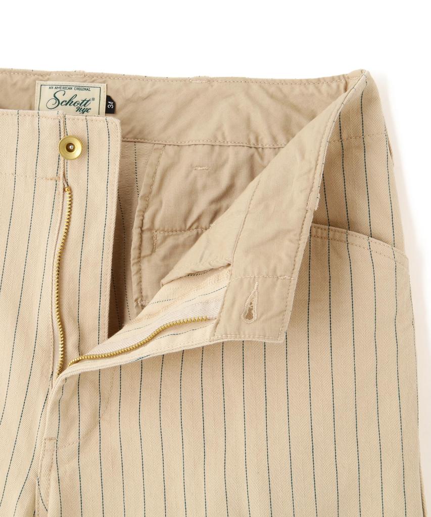 Schott Stripe Frisco Pants, Men's, Size 36, 414, Natural, 782-5210011