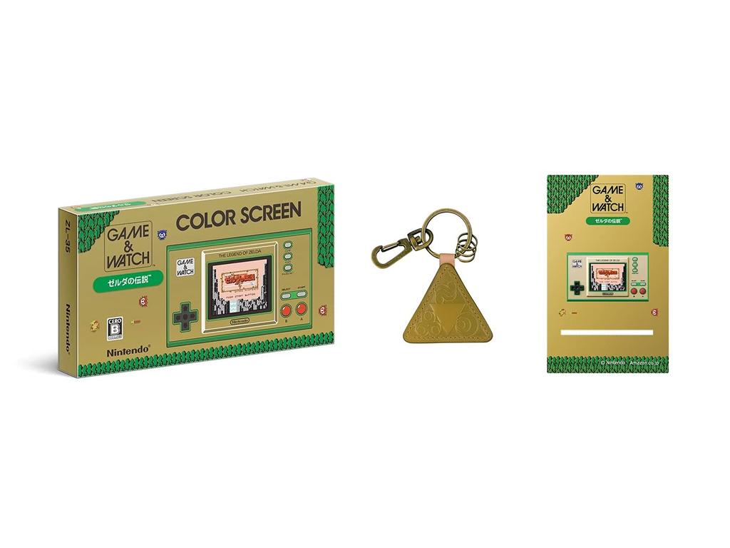 Game Watch The Legend of Zelda Genuine Leather Keychain Legend of Acrylic Smartphone & + (The Zelda) (Includes Stand)