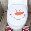 Set Christmas Decorations Decorative Products Toilet Seat Cover Toilet Case Rug Set Toilet Mat