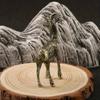 Solid Brass Goat Figurine, Antique-Style Creative Desktop Tea Pet Decor, Zodiac Sheep Craft Gift