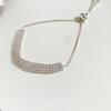 Zirconium Diamond Bracelet with High-Quality Texture, Niche Design, Light Luxury, Sparkling Diamonds, Adjustable Zipper, Pure Copper Bracelet