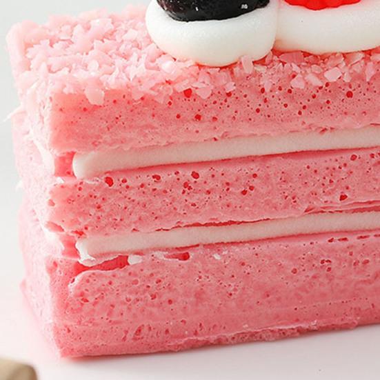 Mousse Cake Squeeze Toy Soft Stress Relief Toy Slow Rising Rectangular Cake Fidget Toy for Kids Adults Office Workers Anxiety Relief