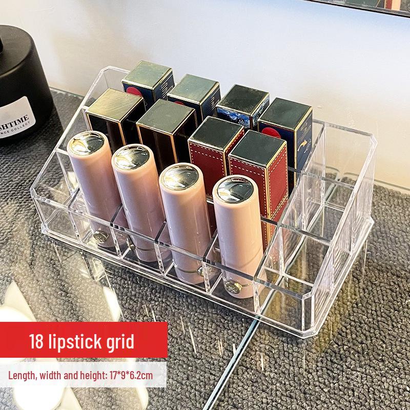 Transparent Dustproof Lipstick & Nail Polish Organizer - Advanced Desktop Storage Box
