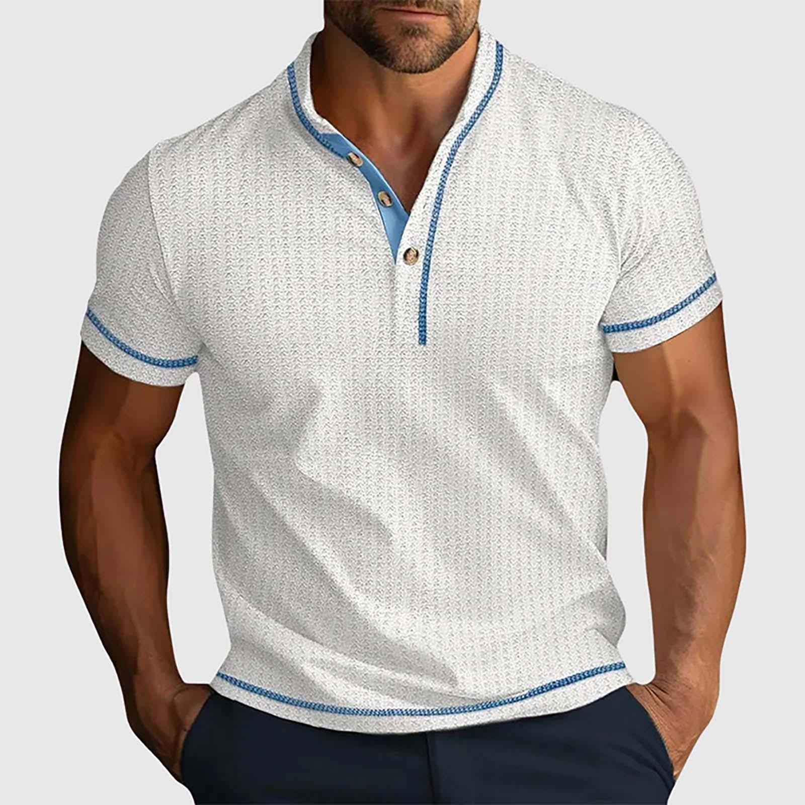 

Мужская летняя футболка с коротким рукавом, мужская футболка в стиле ретро, топ с цветными блоками XL белый