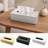 Edelstahl-Taschentücherbox, mit Klappdeckel-Design, Einfaches Nachfüllen, Glatter Papiertuch-Entnahme, Wasserdichter, Rostbeständiger Taschentücherhalter