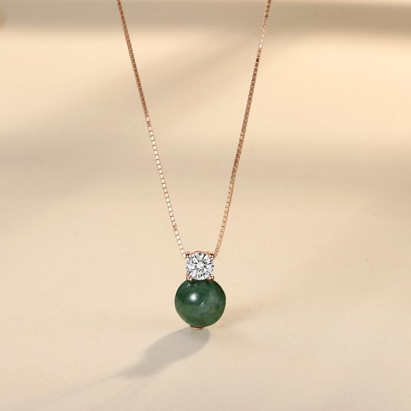 

Бриллиантовое ожерелье Flash, женское, Guochao, ретро, легкая, роскошная, нишевая, круглая бусина, бриллиантовое ювелирное изделие, подарок