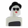 New Design Unique Lady Figure Acrylic Brooch Pins For Women Girls Brooches Pins Lapel Badges Bag Decorations Party Dress Jewelry