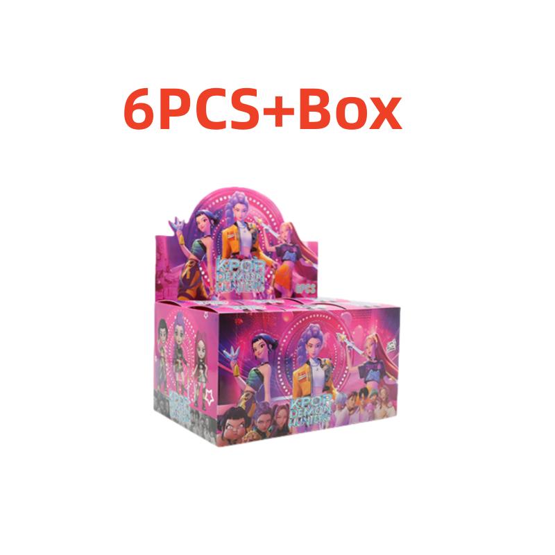 Anime KPop Demon Hunters Doll Vinyl Toy Rumi Mira Zoi Character Vinyl Mask Blind Box Ornament Toy Christmas Gift