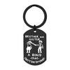 Funny Titanium Steel Dog Tag for Brothers and Sisters - Perfect Birthday Gift