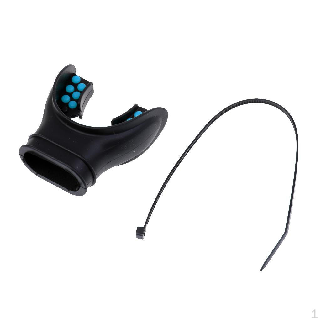 

Clear/Black Universal Scuba Diving Silicone Regulator Octopus Mouthpiece Black Blue