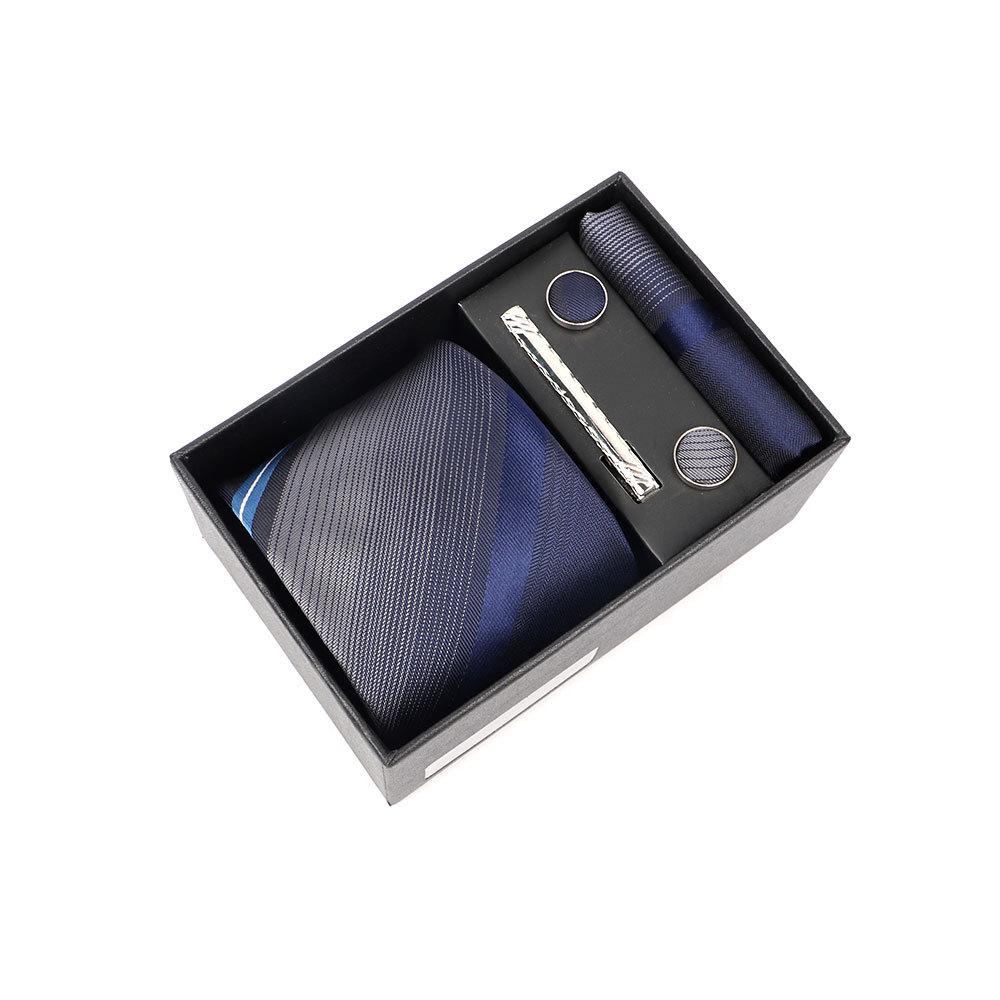 Luxury Men's Tie Gift Box with High-End Jacquard Embroidery