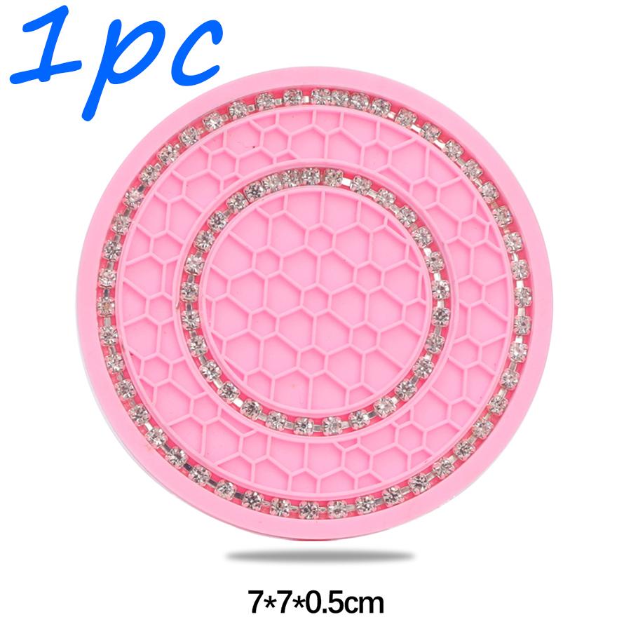 1/2PCS Car Cup Holder Coasters Auto Non-Slip Car Drink Bottle Cushion Drink Mat Vehicle Interior Anti-slip Pad Decor Accessories