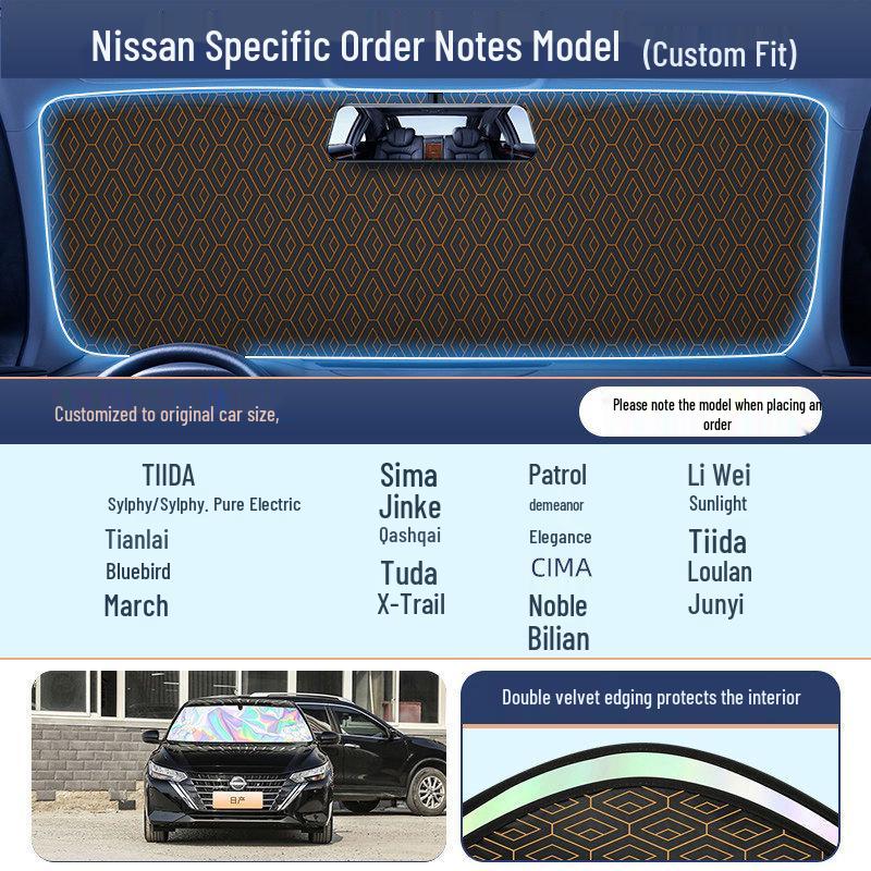 Car Windshield Sunshade Umbrella: Heat Insulation, Blackout Curtain, Sun Protection for Small Cars