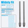 Universal Fit Fine Titanium Alloy Fine Pencil Tip for BOOX Pen 2 Lamy Digital Ballpoint Pen Replacement 2 Pieces Wear-Resistant Pro, iReader, IFLYTEK,