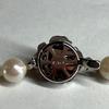 Used TeriryoshiAkoya pearl 7.0-7.5mm necklace silver engraved genuine pearl pearl necklace