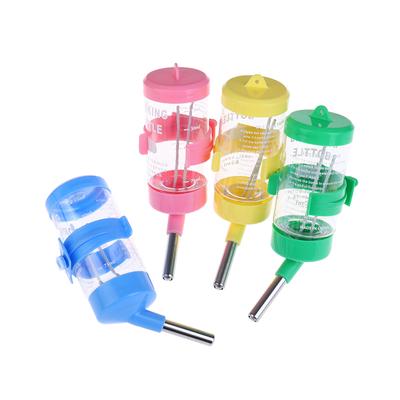 Plastic Hamster Drinker Water Bottle Dispenser Feeder Hanging Fountain
