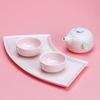 Wanqiantang Ceramic Kung Fu Tea Set - Early Spring Cherry Blossom Pink