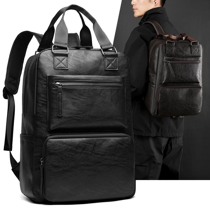 

Рюкзак большой вместимости, деловая сумка для компьютера, сумка для отдыха и путешествий, рюкзак для студента колледжа. чёрный