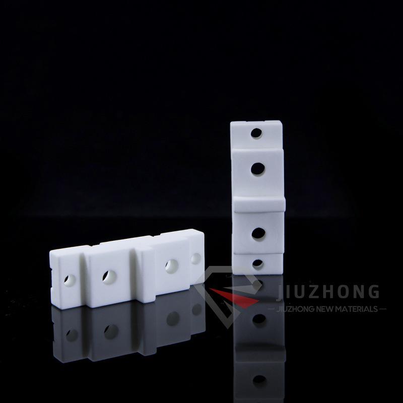 High-Purity Aluminum Oxide Ceramic Terminal Block - Heat Resistant, Insulating, Four-Hole Base for High-Frequency Motors