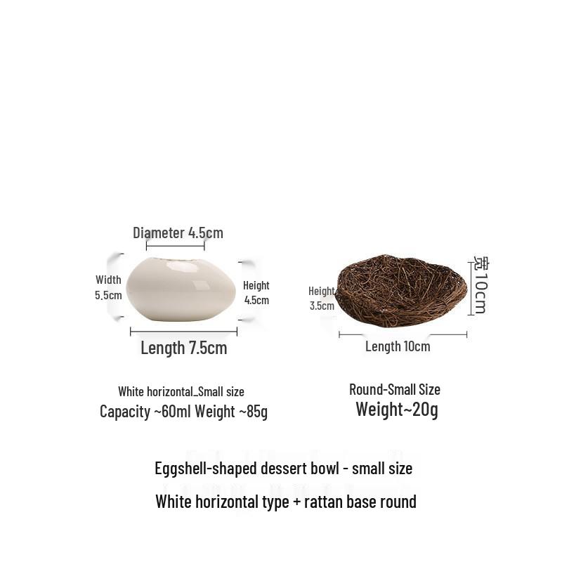 Ciotola da Dessert in Ceramica a Forma di Struzzo per Cucina e Sala da Pranzo
