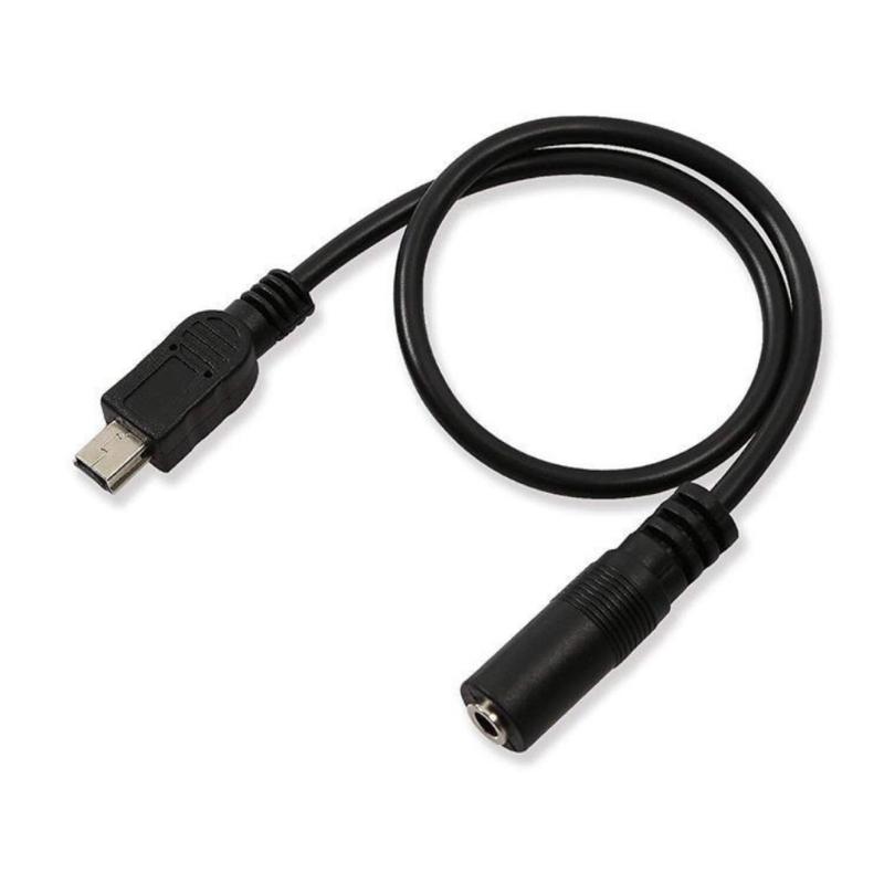 5pin Mini USB Male To 3.5mm Auditory Adapter Cord For Clip On Mic Microphone Adapter Cord 30CM-400CM