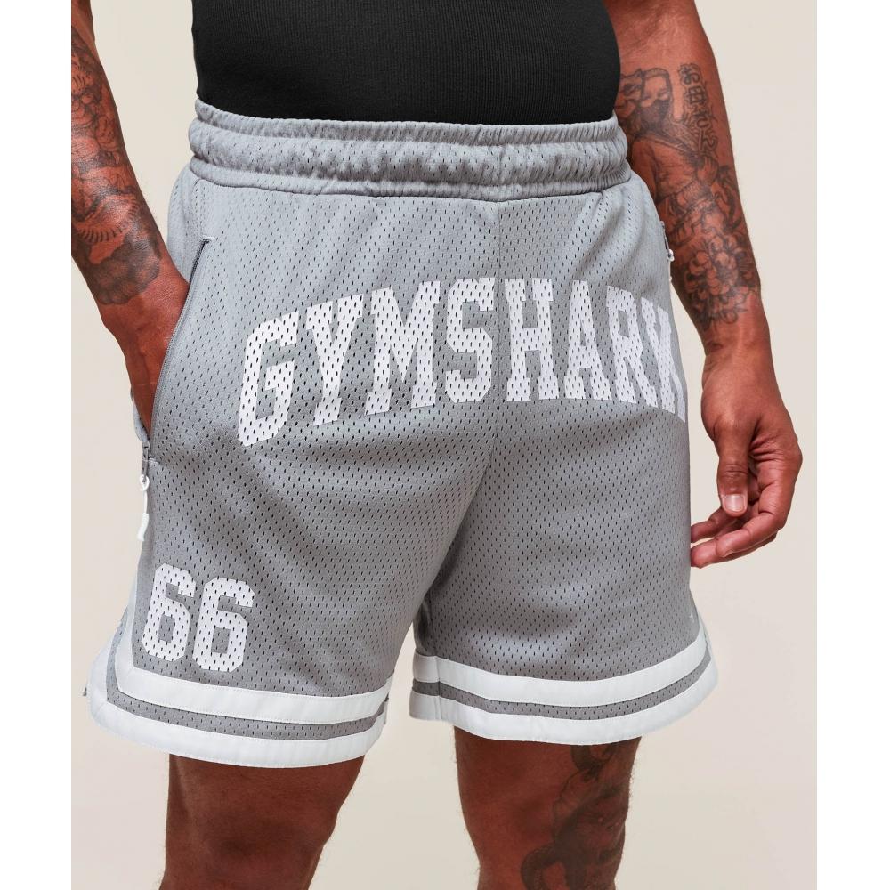 Gymshark Varsity Mesh Shorts Denim Grey A6a8e Gcqs