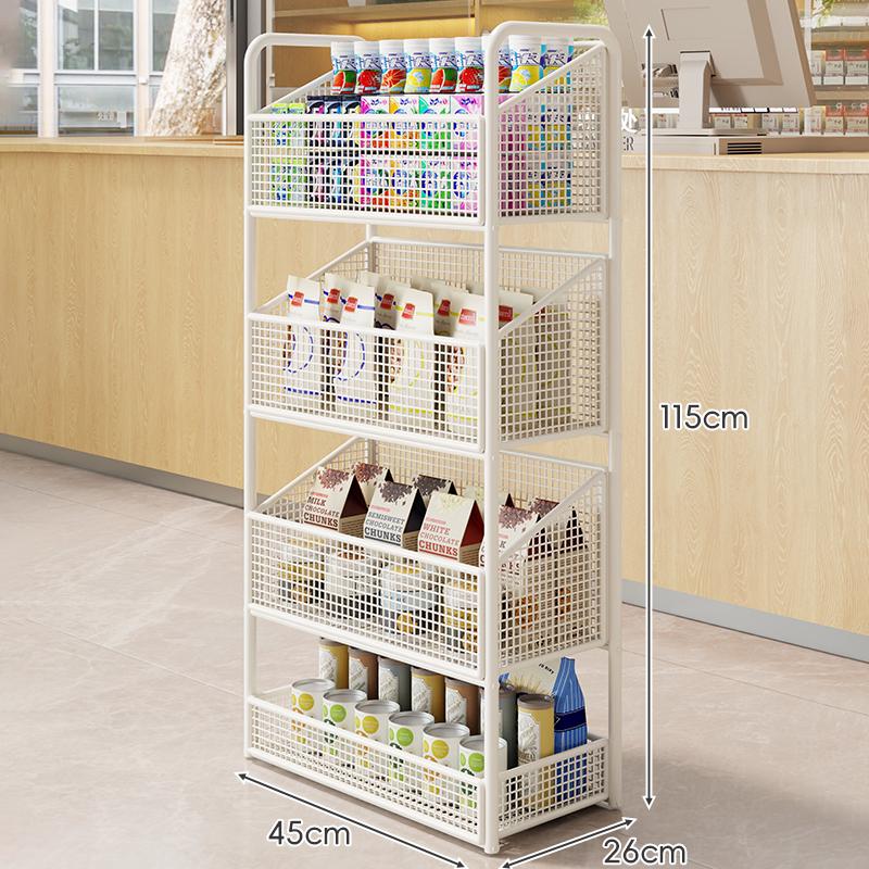 Multi-Layer Display Rack for Snacks, Baby Items, and Stationery in Convenience Stores and Pharmacies