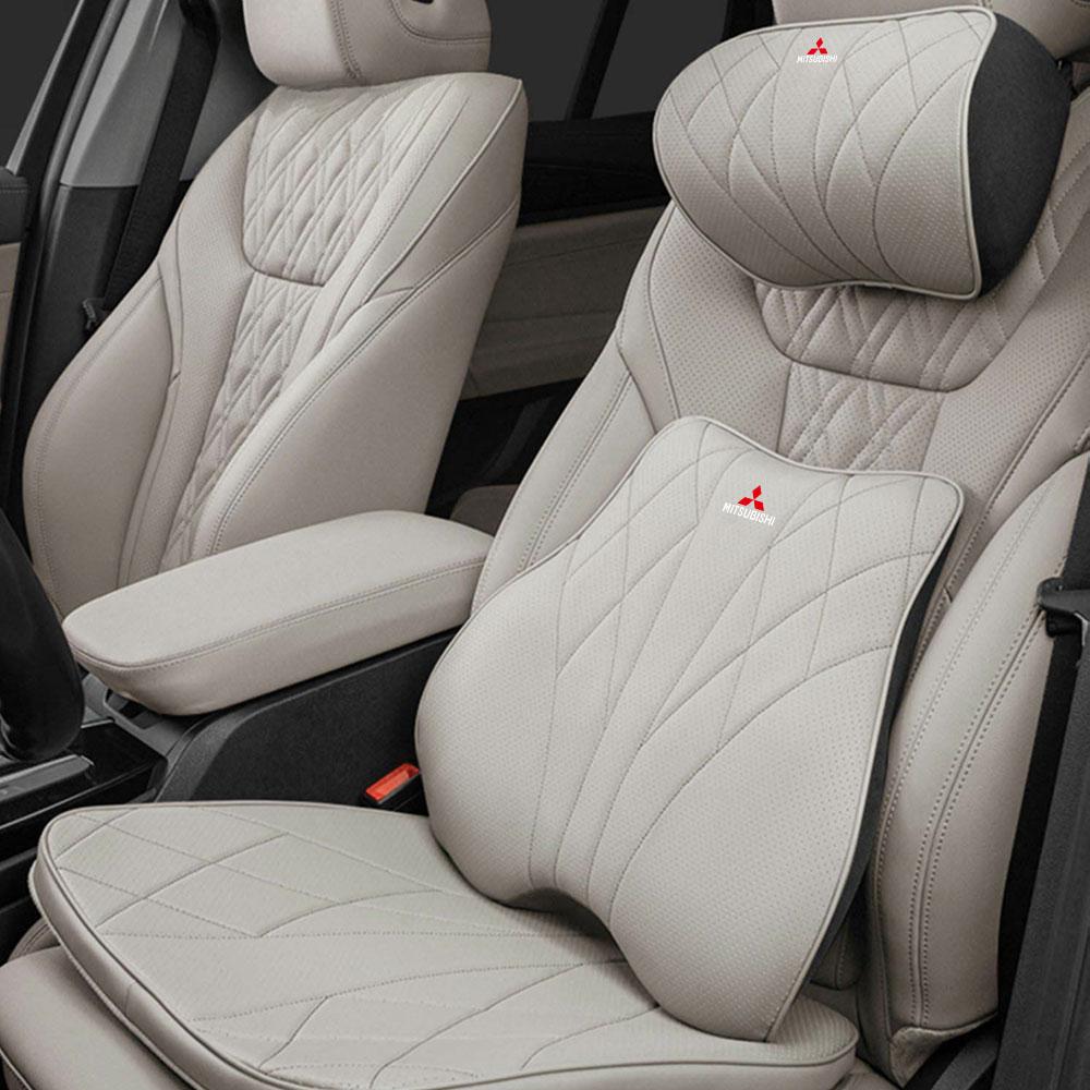Für Mitsubishi Lancer Montero Mirage Outlander Grandis Pajero ASX EVO Auto Nackenkissen Sitzkissen Lendenstütze Auto Innenzubehör