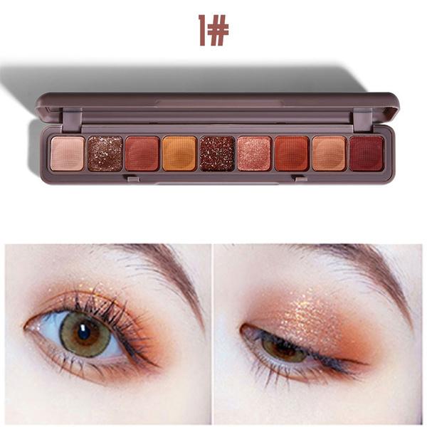 Nine-color Keyboard Fingertip Eyeshadow Palette Pearly Matte Super Fire 9-color Eyeshadow Cheap Wholesale Beginner Fashion