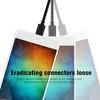 Durable PVC UsbC TypeC to Micro USB Data Cable for Galaxy-S7/-S6, HTC-One and More - 0.5m 1m 1.5m (Black )