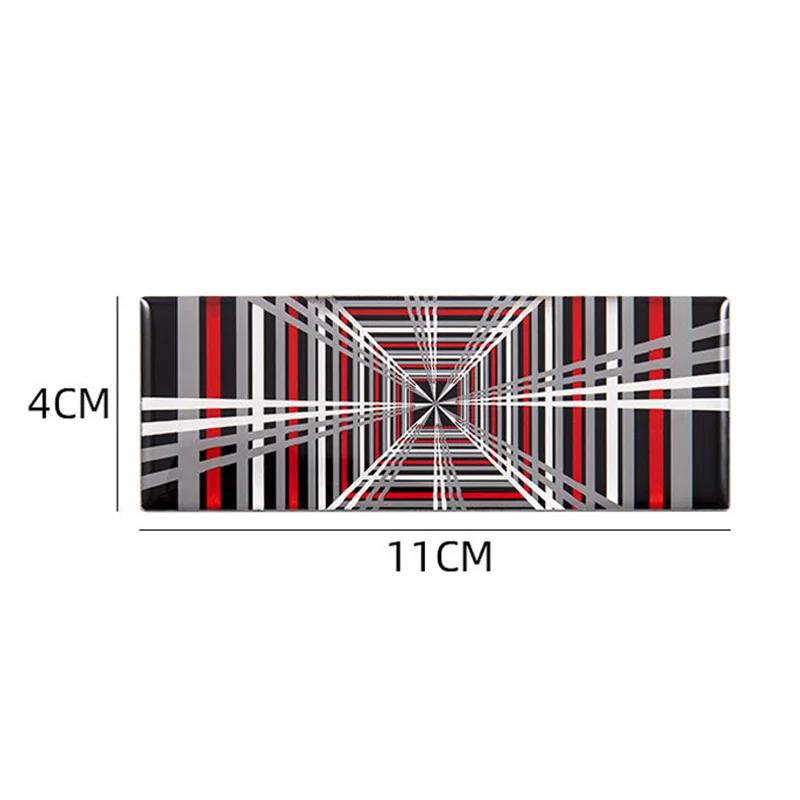 

For Tesla Model 3 X Y S 3D Car Styling PLAID Graphic Trunk Fender Body Logo Badge Emblem Decals Decoration Sticker Accessories