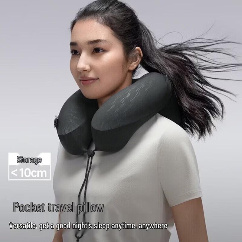 Beneunder LC612 Portable Inflatable U-shaped Travel Neck Pillow