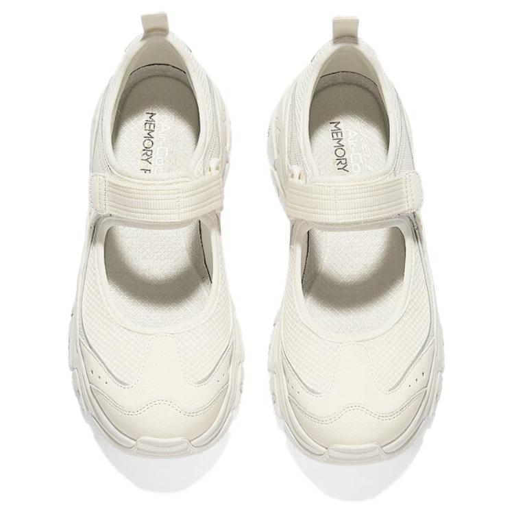 Skechers DLites Hiker Mary Jane Scarpe Donna Bianco Sporco 180211-CRW