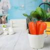 Artificial Carrots 5Pcs Fake Simulation Carrots Lifelike Vegetables Fruit for Easter Home Kitchen Farm Party Table Decoration