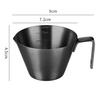 Stainless Steel Espresso Measuring Cup with Scale 100ml Capacity Mini Pouring Cup with Handle Food Grade Accurate Measuring Cup for Coffee Milk Sauce