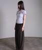 PRENDA Cut Out Star Stud Tee Gray