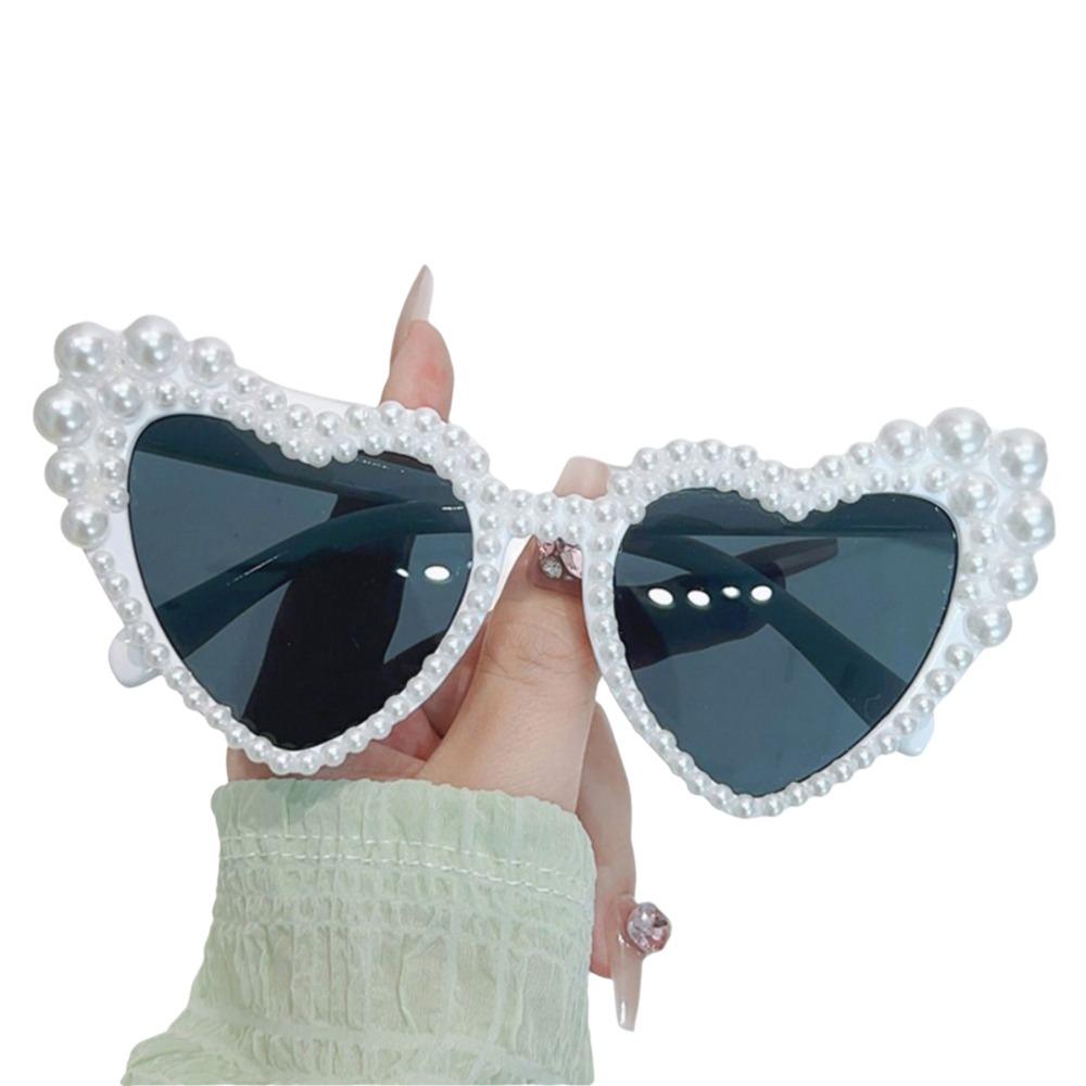 Heart-shaped Design Cat Eye Eyewear UV400 Protection Beach Party Sun Glasses  Women