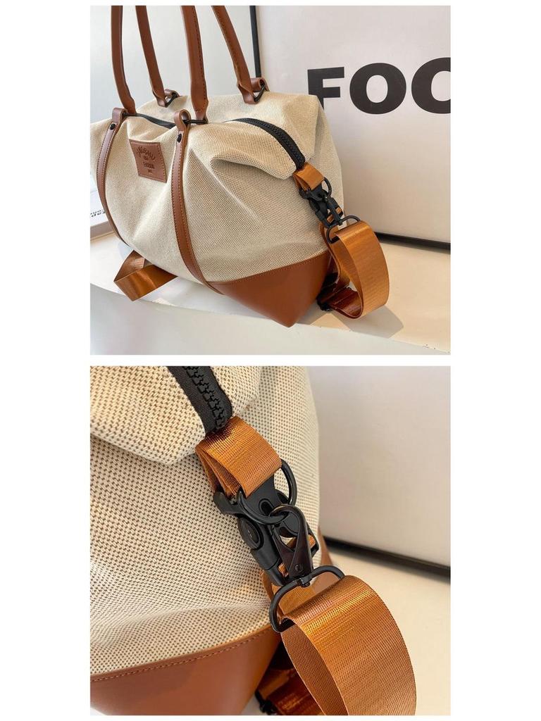 Women's Large Capacity Canvas Tote for Travel & Fitness