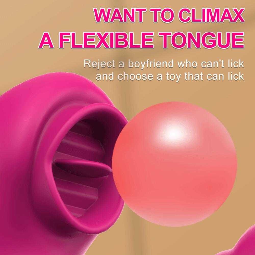 Vibrator pentru femei 2 în 1 Mașină de lins Stimulator de clitoris G-Spot Puternic vibrator Dildo Baghetă Femeie Clitoris Sucker Jucării sexuale pentru adulți