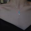 925 Sterling Silver Zircon Pendant Necklace Necklace Women Fashion Jewelry