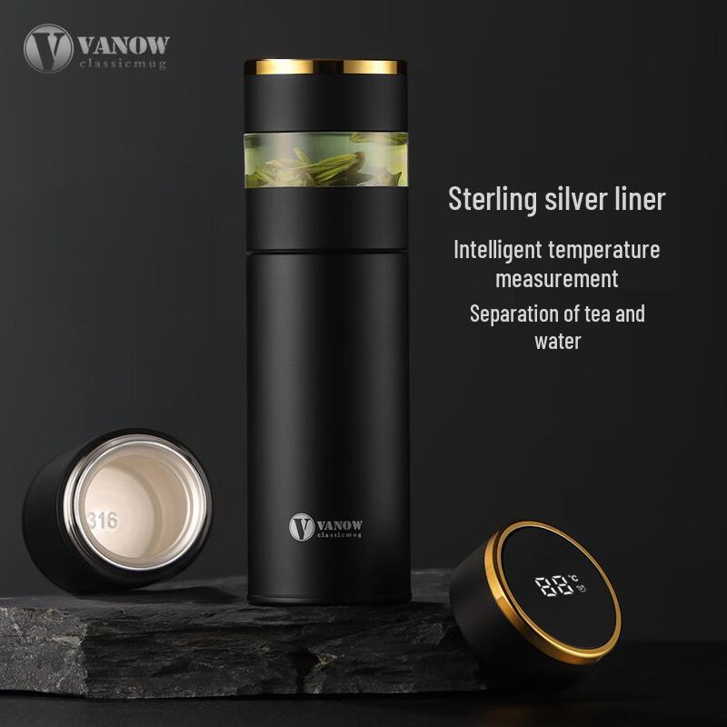 Vanow Smart Silver Thermos Tea Infuser