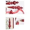 6Pcs Shatterproof PVC Christmas Baubles Metallic Christmas Tree Ball Ornament X3UC