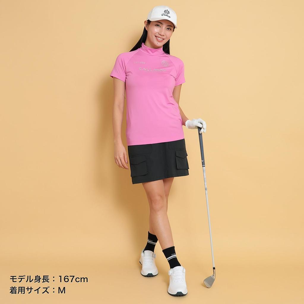 Callaway Stretch Cooling Skirt Size for Golf Women's 8-Way (Black, L) (C25128203 1010)