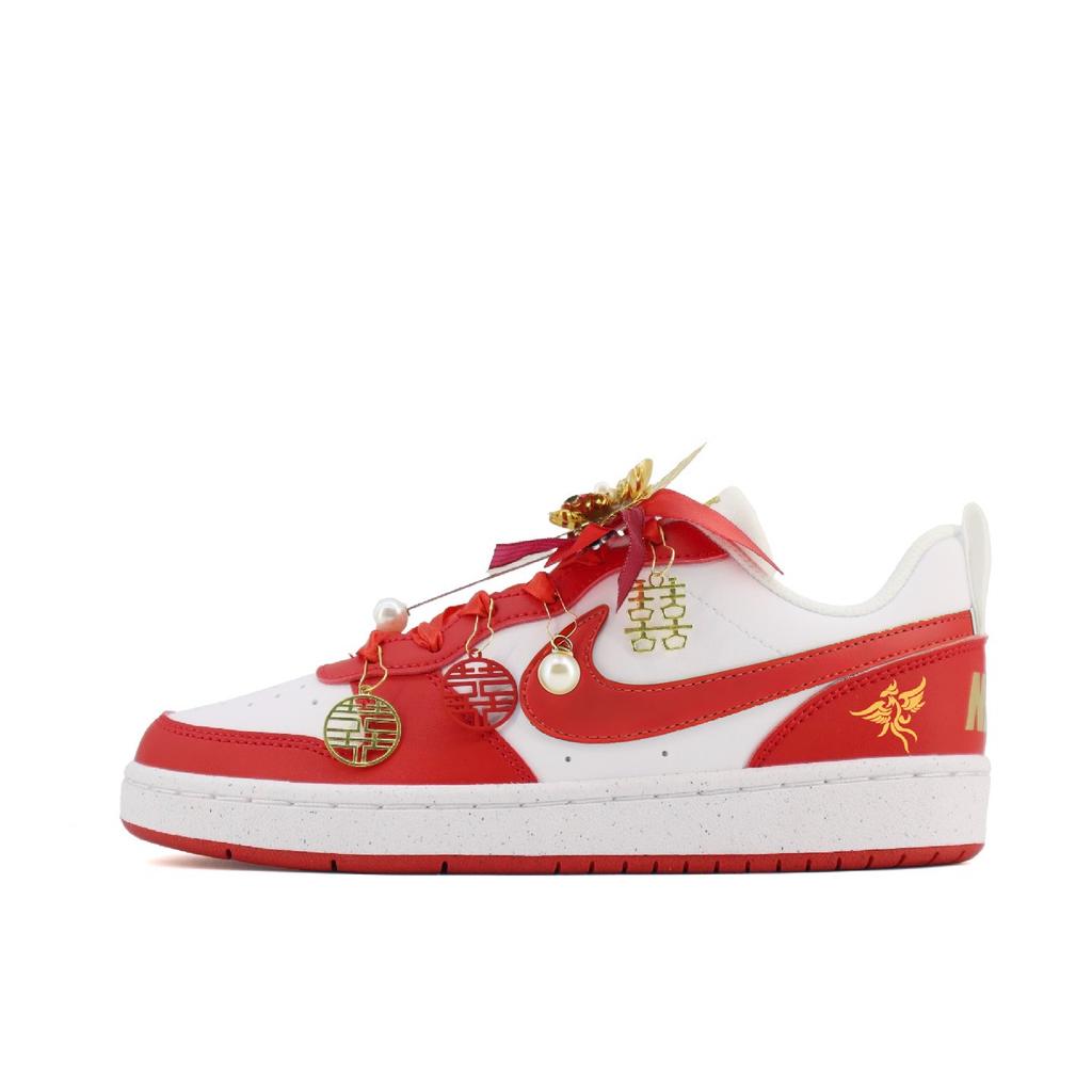Nike Court Borough Skateboard Shoes Unisex Low Top Red DV5456-137(Team2099-3)