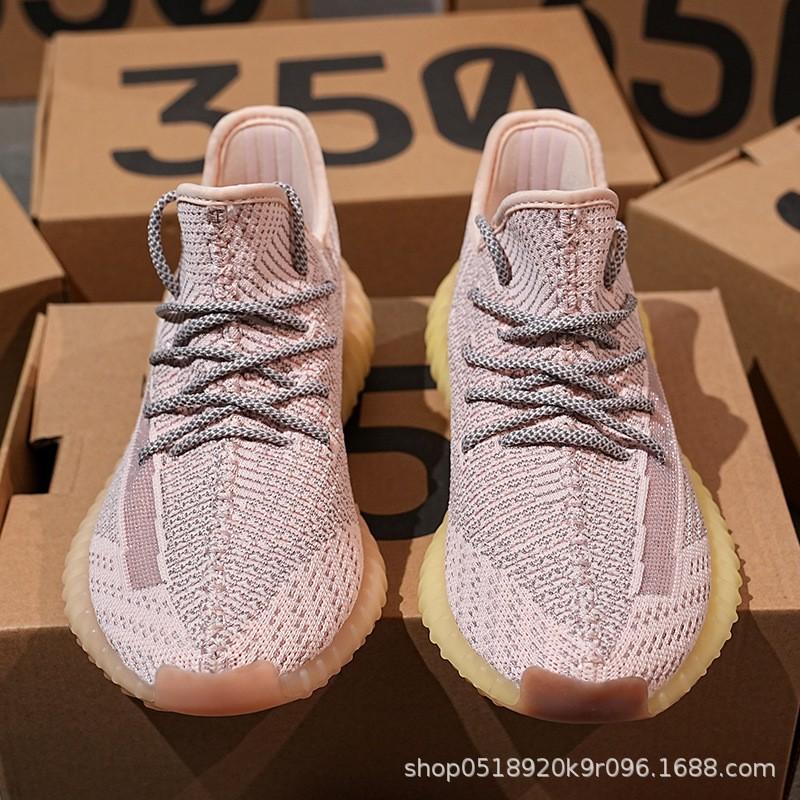 Kids Boost Sneakers 350 Breathable Running Shoes Boys Girls