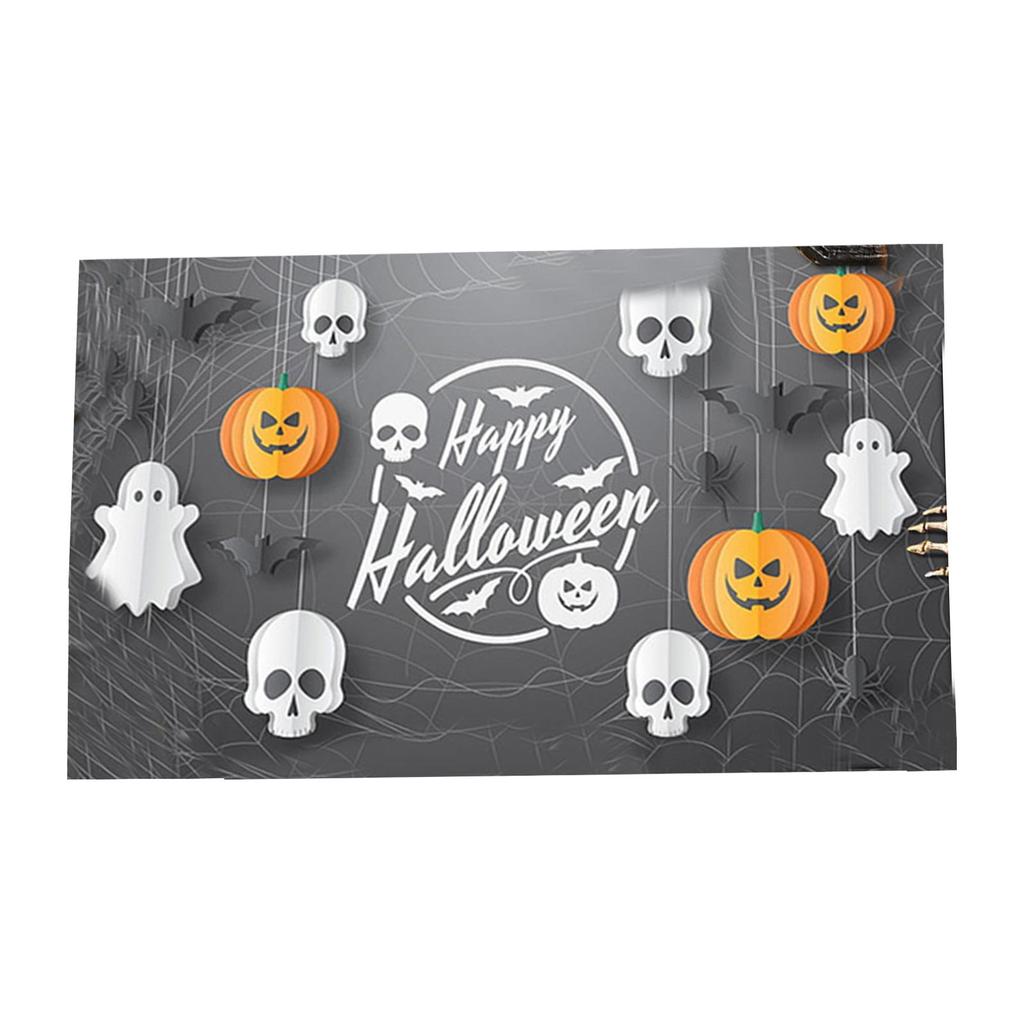 Halloween Doormat Non- - Velvet Entry Door for Indoor Outdoor Use
