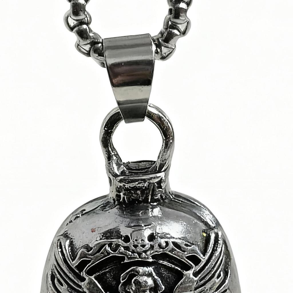 Motorradglocke für Männer Engel Motorradzubehör Tragbare Motorradglocke für Langstreckenfahrt Roadtrip Tägliches Pendeln