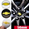 4 Stück 56mm Auto Radnabenabdeckungen Nabenaufkleber für AVEO CAPTIVA CRUZE IMPALA LACETTI MALIBU ORLANDO Sail SPARK TRAX