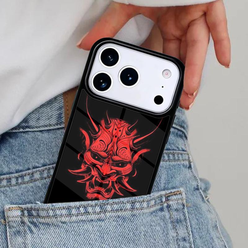 Hannya Demon Oni Phone Case for iPhone 16e 15 14 13 12 17 Pro Max Plus Air 17pro Cover Coque